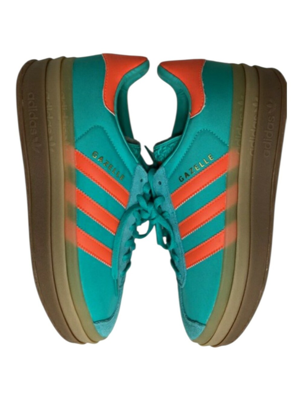 Adidas Gazelle Bold "Mint Rush/Impact Orange" sneakers Size 8.5